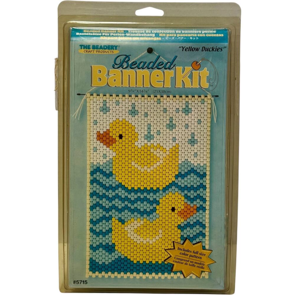 The Beadery Beaded Banner Kit Yellow Duckies 5715 9.75x14.75